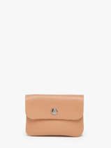 Portemonnee Leder Milano Bruin caviar CA23092